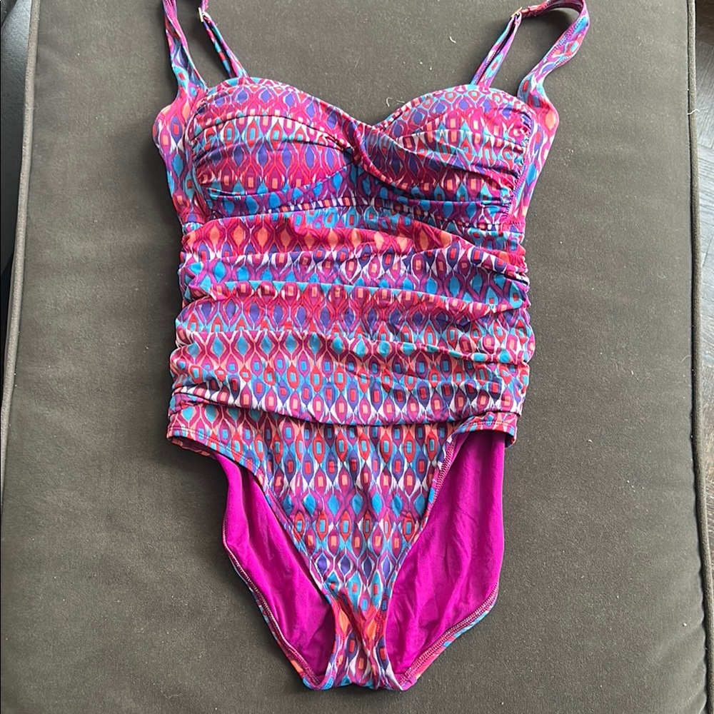La Blanca Pink and Blue Swimsuit